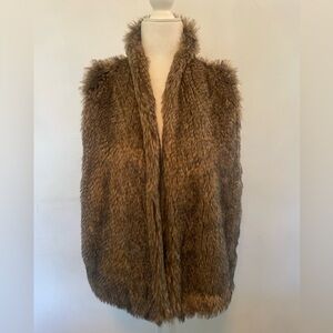 Abercrombie and Fitch Faux Fur Vest. Size L